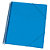 GRAFOPLAS Carpeta de fundas de espiral A4, 30 fundas rugosas, azul translúcido - 1