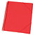 GRAFOPLAS Carpeta de fundas de espiral A4, 30 fundas rugosas, rojo translúcido - 1