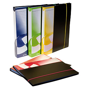 GRAFOPLAS Carpeta de fundas Folio, 100 fundas, cubierta rígida, lateral personalizable, negro