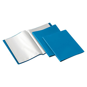 GRAFOPLAS Carpeta de fundas Folio, 20 fundas rugosas, azul GRAFOPLAS Carpeta de fundas Folio, 20 fundas rugosas, azul