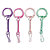 GRAINE CREATIVE 10 porte-clés mousquetons couleurs assorties métal, Violet, Rose, Saumon, Vert clair - 1