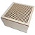 GRAINE CREATIVE Boîte à broder carrée en bois format 90x90x50 mm - 1