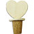 GRAINE CREATIVE Bouchon cœur en bois à décorer, 5 x 3 x 8 cm - 1