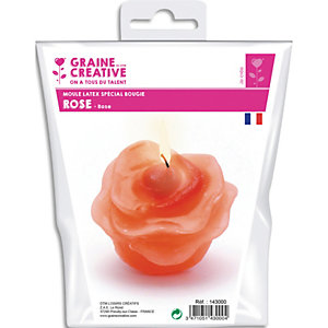 GRAINE CREATIVE Moule en latex 4 cm forme de rose pour fabriquer des bougies