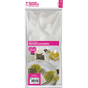 GRAINE CREATIVE Moules pour créer des bougies flottantes + mèches - 7 formes différentes GRAINE CREATIVE Moules pour créer des bougies flottantes + mèches - 7 formes différentes