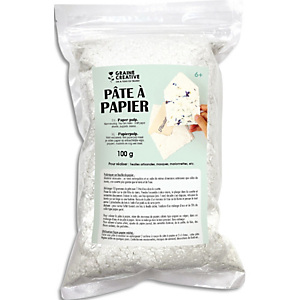 GRAINE CREATIVE Sachet de pâte à papier de 100 gr, pour fabriquer son propre papier à personnaliser GRAINE CREATIVE Sachet de pâte à papier de 100 gr, pour fabriquer son propre papier à personnaliser