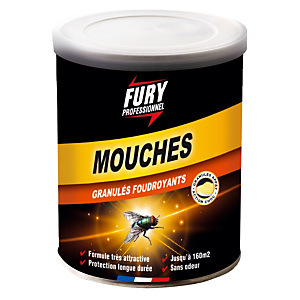 Granulés foudroyants mouches Fury 400 g Granulés foudroyants mouches Fury 400 g