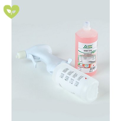 GREEN CARE Detergente di manutenzione per i sanitari SANET daily, Flacone 325 ml