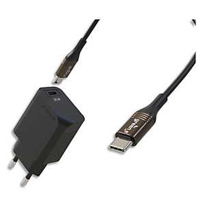GREEN-E Kit de charge comprenant un chargeur secteur USB Type C + un câble USB Type C/USB Type C GREEN-E Kit de charge comprenant un chargeur secteur USB Type C + un câble USB Type C/USB Type C