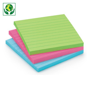 Grote, gelijnde Post-it memoblokjes Grote, gelijnde Post-it memoblokjes