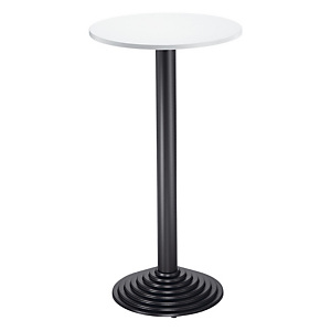 Guéridon CAFETERIA pied fonte H. 110 cm - Plateau Gris - Pied Noir Guéridon CAFETERIA pied fonte H. 110 cm - Plateau Gris - Pied Noir