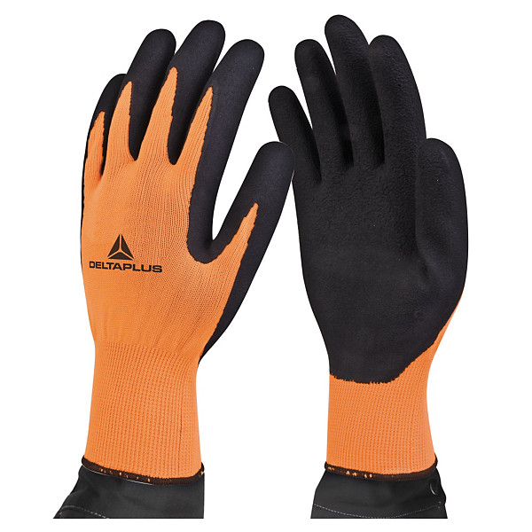 Guanti high tech in poliestere fluo