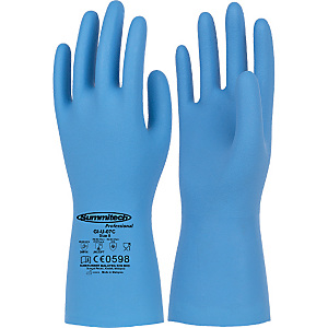 Guanti in nitrile per la manipolazione di alimenti, protezione chimica e microbiologica, Taglia 8, Blu (confezione 12 paia) Guanti in nitrile per la manipolazione di alimenti, protezione chimica e microbiologica, Taglia 8, Blu (confezione 12 paia)