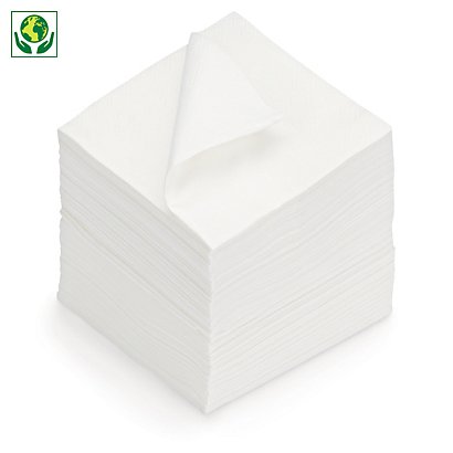 Guardanapos brancos papel Dry tissue Airlaid - 1