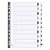 Guildhall 160gsm White Card Index Dividers - 2