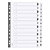Guildhall 160gsm White Card Index Dividers - 3