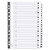 Guildhall 160gsm White Card Index Dividers - 4