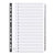 Guildhall 160gsm White Card Index Dividers - 6