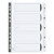 Guildhall 160gsm White Card Index Dividers - 1