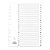 Guildhall 160gsm White Card Index Dividers - 8