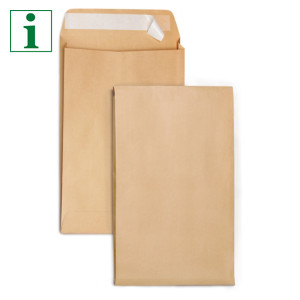 Gusseted Manilla  envelopes