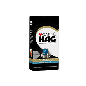 HAG Capsule per caffè Espresso Classico Decaffeinato 6, 10 dosi, 52 g, Compatibili Nespresso®*
