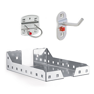 Hakensortiment für Lochrückwand Packtisch SYSTEM FLEX Hakensortiment für Lochrückwand Packtisch SYSTEM FLEX