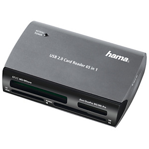Hama 65in1 Lector de tarjetas múltiples USB 2.0, negro y gris Hama 65in1 Lector de tarjetas múltiples USB 2.0, negro y gris