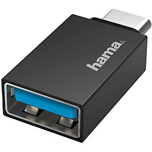 Hama Adaptador OTG USB a USB-C, negro