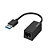 Hama Adaptador de red, conector USB - toma LAN / Ethernet, Gigabit Ethernet, negro - 1