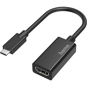 Hama Adaptador USB-C a HDMI 4K, macho - hembra, negro Hama Adaptador USB-C a HDMI 4K, macho - hembra, negro
