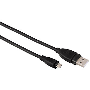 HAMA Câble micro USB 2.0, 1,80 m, blindé, gris