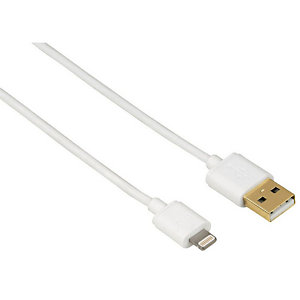 HAMA Câble USB 2.0/Lightning, 1,50 m, double blindage, blanc