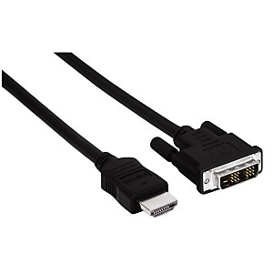 Hama Câble A/V numérique, HDMI™ mâle - DVI-D mâle, 1,50 m - Noir