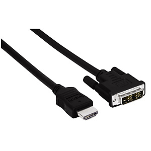 Hama Câble A/V numérique, HDMI™ mâle - DVI-D mâle, 1,50 m - Noir Hama Câble A/V numérique, HDMI™ mâle - DVI-D mâle, 1,50 m - Noir