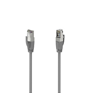 Hama Cable de red, CAT-5e, 1 Gbit/s, blindado F/UTP, 10 m, gris Hama Cable de red, CAT-5e, 1 Gbit/s, blindado F/UTP, 10 m, gris
