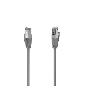 Hama Cable de red, CAT-5e, 1 Gbit/s, blindado F/UTP, 3 m, gris Hama Cable de red, CAT-5e, 1 Gbit/s, blindado F/UTP, 3 m, gris