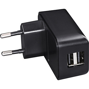 Hama Cargador de dispositivos, 2x USB-A, 2,4 A, negro Hama Cargador de dispositivos, 2x USB-A, 2,4 A, negro