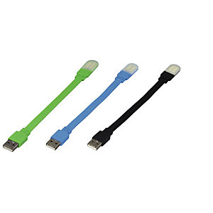Hama Lámpara USB para portátil "cuello de cisne", 8 LED, colores surtidos