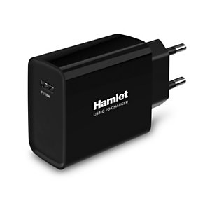 HAMLET Alimentatore da parete USB-C Power Delivery, 18 W