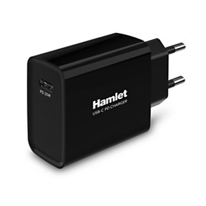 HAMLET Alimentatore da Parete USB-C Power Delivery XPWCU120PD, 20W