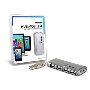 HAMLET Hub USB a 4 porte (XUSB400A) HAMLET Hub USB a 4 porte (XUSB400A)