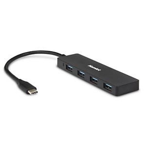 HAMLET Hub USB Type-C a 4 porte XHUB4031TC, USB 3.1, Nero