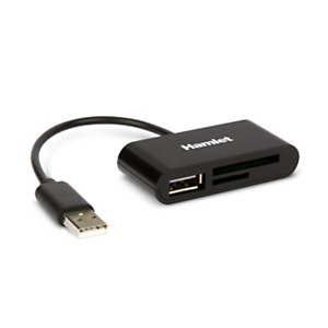 HAMLET Lettore di memorie USB-A XZR100UC, Nero HAMLET Lettore di memorie USB-A XZR100UC, Nero