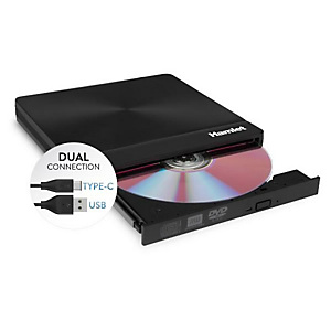 Hamlet, Masterizzatori, Masterizzatore usb type-c+usb-a 3.0, XDVDSLIM3AC Hamlet, Masterizzatori, Masterizzatore usb type-c+usb-a 3.0, XDVDSLIM3AC