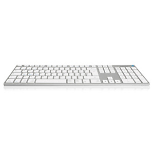 HAMLET Tastiera wireless multimediale Silver Board Bluetooth per PC e Mac HAMLET Tastiera wireless multimediale Silver Board Bluetooth per PC e Mac
