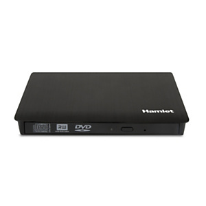HAMLET XDVDSLIMKC Masterizzatore CD e DVD portatile USB-C, Nero HAMLET XDVDSLIMKC Masterizzatore CD e DVD portatile USB-C, Nero