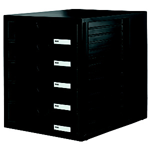 Han Cassettiera ''System Box'' cassetti chiusi - Colore Nero Han Cassettiera ''System Box'' cassetti chiusi - Colore Nero