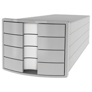 Han Impuls Cassettiera da scrivania, 4 cassetti chiusi, Grigio chiaro Han Impuls Cassettiera da scrivania, 4 cassetti chiusi, Grigio chiaro