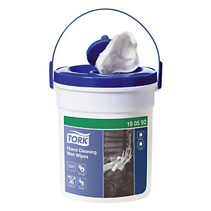 Handdoekjes Tork Premium, emmer van 58 doekjes Handdoekjes Tork Premium, emmer van 58 doekjes